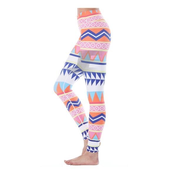 Women Sublimation Printed High Waist Yoga Workout Leggings