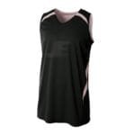 Customized Sleeveless V-Neck Mesh Reversible Basketball Jersey