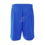 Multipurpose Textured Mesh Blue Pocketed Training Shorts