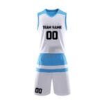 Custom Name Numbers Two Color Cut & Sew Basketball Uniform