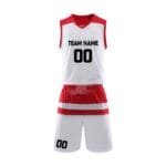Custom Name Numbers Two Color Cut & Sew Basketball Uniform