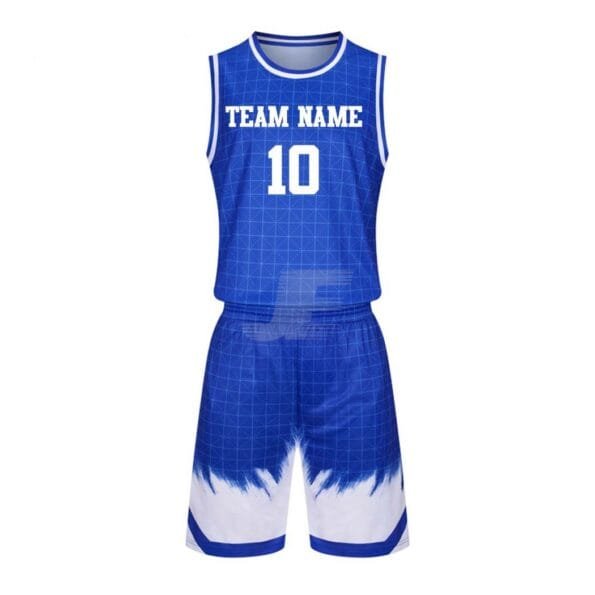 Customized Sublimation Printed Round Neck Basketball Uniform