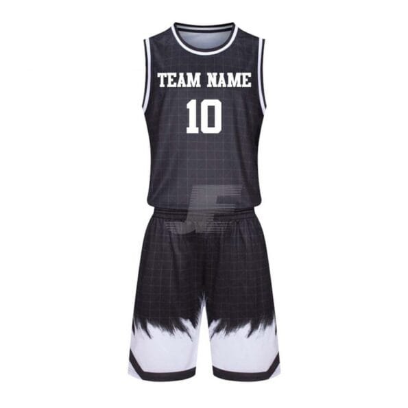 Customized Sublimation Printed Round Neck Basketball Uniform