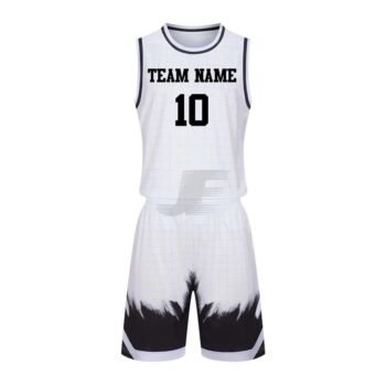 Customized Sublimation Printed Round Neck Basketball Uniform