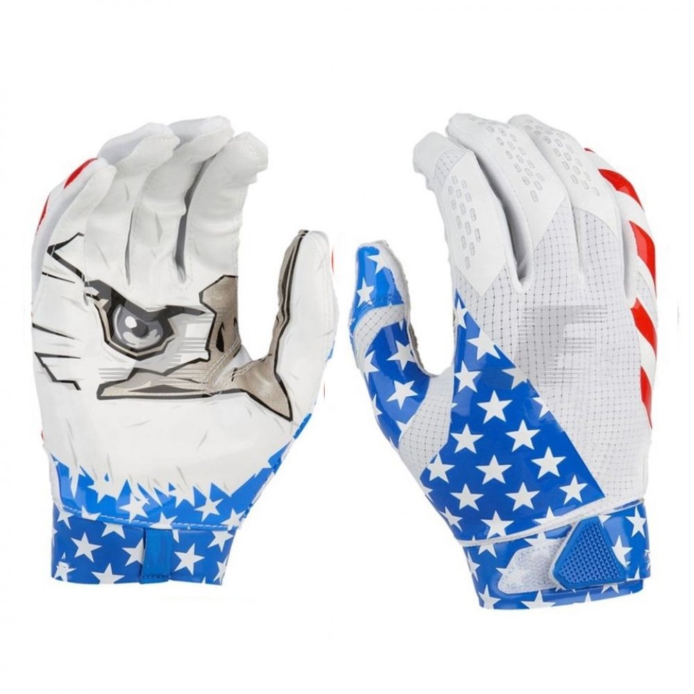 American Eagle Flag Printed Football Receiver Gloves