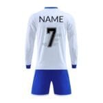 Custom Made Sublimation Printed Long Sleeve Soccer Uniform