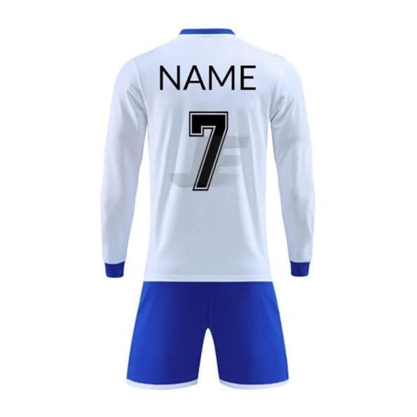 Custom Made Sublimation Printed Long Sleeve Soccer Uniform
