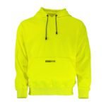 Workwear Clothing Pullover Hi Vis Neon Yellow Fleece Hoodie