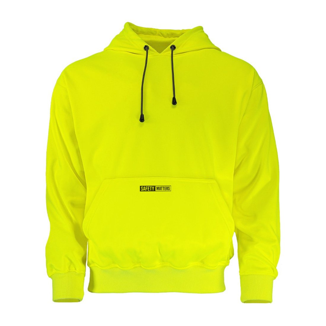Workwear Clothing Pullover Hi Vis Neon Yellow Fleece Hoodie